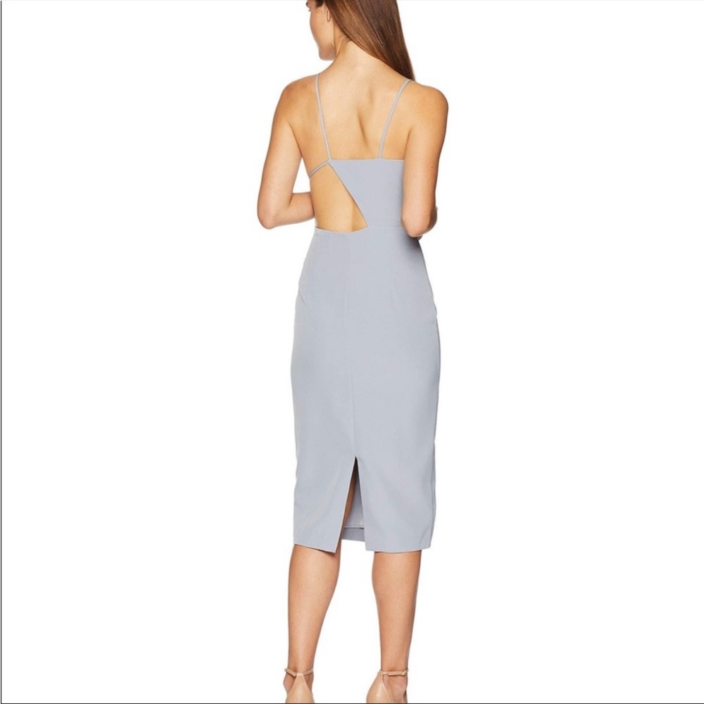 Bardot Open Back Dress in Dusty Blue SZ US 12/XL NWT - Picture 2 of 6